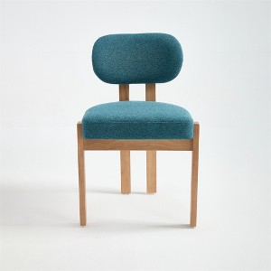 XINGHANZHENXUAN Set of 2 Modern Farmhouse Dining Chairs, Upholstered Fabric Kitchen Chairs with Wooden Legs - 1 of 4