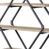 31" Brantley Decorative Bookshelf Oak & Sandy Black - Acme Furniture: Sturdy Metal Frame, Open Back Design - 4 of 4