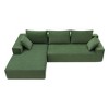 NicBex Sectional Sofa with Soft Pillows Velvet L Shaped Modular Sofa for Living Room, Bedroom, Apartment - 2 of 4
