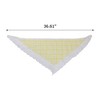 Unique Bargains Plaid French Lace Triangle Bandana 1 Pc - 3 of 4