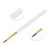 Unique Bargains Universal Nail Painting Brushes for Polish Painting Gold Tone Clear White 1 Pc - 3 of 4