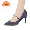 Allegra K Women Shoe Strap Belt Band with Pearls Elastic Shoe Strap 2 Pairs - 4 of 4