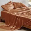 Satin Sheets Full - Similar to Silk Sheets, Silky Bedsheet, Luxury & Ultra Soft, Non-Fading & Wrinkle Free, Good for Hair & Skin, Gifts for Women, 4 P - 2 of 4
