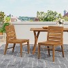 Scott Living Echo Outdoor Dining Chair Solid Acacia Wood, Set of 2 - 2 of 4