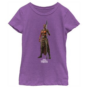Girl's Black Panther: Wakanda Forever Okoye Standing Tall T-Shirt - 1 of 3