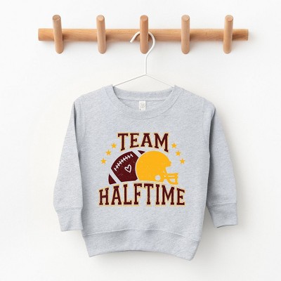 The Juniper Shop Team Halftime Distressed - Maroon Youth Ultra-Soft Graphic Sweatshirt
