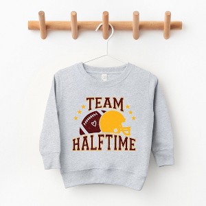 The Juniper Shop Team Halftime Distressed - Maroon Toddler Graphic Sweatshirt - 1 of 3