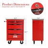 VASIP Double-Door Dustproof Tool Cart  with Layered Clapboard, Multifunctional Tool for Home,Garage - 2 of 4