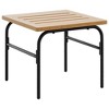 vidaXL Bistro Table Black 15.7"x27.5" Metal - 4 of 4