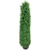 Northlight Boxwood Cone Topiary Artificial Tree in Pot - 4' - 4 of 4