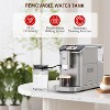 Espresso machine with automatic milk frother, 20 Bar pressure, adjustable grinder (1-15 levels), and 1.5L water tank; perfect for coffee lovers. - 4 of 4