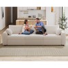 Vipbear Beige Extra Large Modular Sectional Sofa,Comfy Corduroy Modern Oversized 4-Seat Sectional Couch with Deep Seat,Tool-Free Assembly - 4 of 4