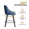 Karl Home Elegant 360° Swivel Bar Stool Stylish Design with Plush Cushion & Sturdy Build - 4 of 4