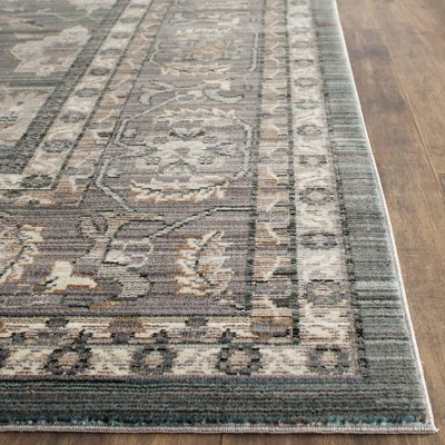 Mauve Hand-Knotted Synthetic Runner Rug, 27" x 8'