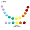 Unique Bargains Colorful Felt Ball Flexible Wear-resistant Pom Pom Garland 2 Pcs - 2 of 4
