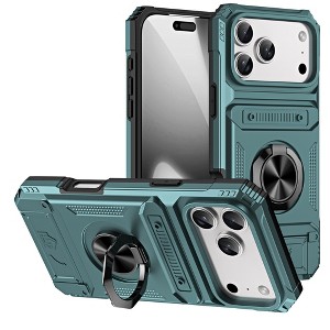 HTUTWOO iPhone 17/Pro/Pro Max/Air Cases Aluminum Alloy Heavy Duty Outdoor Protection Cover with Kickstand for iPhone 17/Pro/Pro Max/Air - 1 of 4