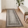Coucheta Washable Boho Area Rug, Stain-Resistant Low Pile Carpet with Rubber Backing&Braided Border for Living Room, Bedroom, Office, Multiple Sizes - 3 of 4