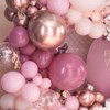 PartyWoo Balloon Garland Kit Dusty Rose Rose Gold Metallic 18 12 10 5 Inch 140 pcs - 2 of 4