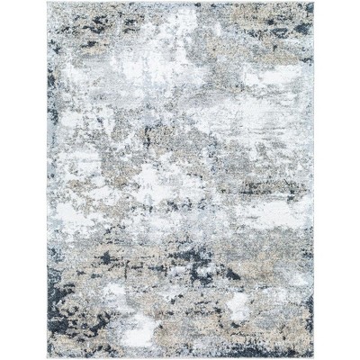 Mark & Day Charta 5'3"x7' Rectangle Woven Indoor Area Rugs Light Silver: Geometric Pattern, Stain-Resistant, Modern Decor