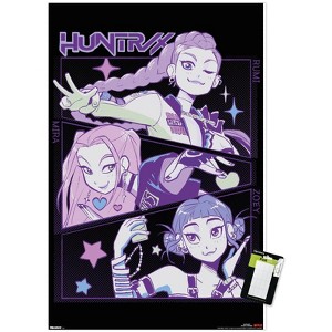 Trends International Netflix KPop Demon Hunters (2025) - Huntrix Illustration Unframed Wall Poster Prints - 1 of 4