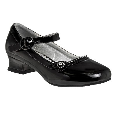Josmo Little Kids Girls Dress Shoes - Black Patent, Size: 2 : Target