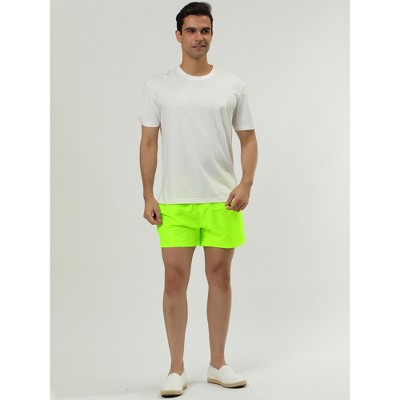 Lars Amadeus Men's Summer Cool Drawstring Waist Solid Swimsuit Board Shorts 2 Packs Light Green/Royal Blue 30 — фото 3