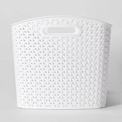 Y-weave Xl Curved Decorative Storage Basket White - Brightroom™ : Target