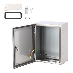 Outdoor Electrical Box, IP66 Waterproof, Stainless Steel Electrical Junction Box with Mounting Plate, Perfect for Indoor and Outdoor Projects - 1 of 4