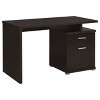 Sapphtopaz 47" Modern Office Desk with 2 Drawers Reversible Computer Desk with File Cabinet Executive Work Desk for Home Office, Bedroom - 4 of 4
