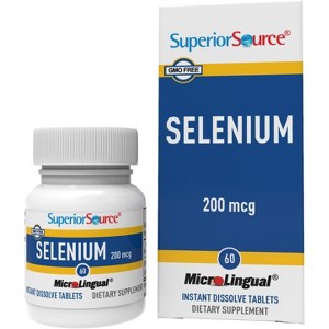 Superior Source Selenium Nutritional Supplements, 200 mcg, 60 Count - 1 of 4