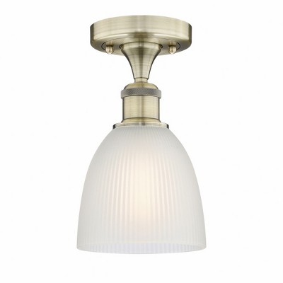 Castile - 1 Light Semi-Flush Mount In Industrial Style-9.75 Inches Tall and 6 Inches Wide