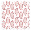 Bacati - Sophia Paisley Aqua/Coral Paisley Crib/Toddler Bed Skirt - 2 of 3