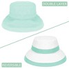 Solaris Women's Cotton Packable Bucket Hat, Wide Brim Bucket Hat for Women, UPF 50 Reversible Women Hat for Garden Party, Beach, Travel - 4 of 4
