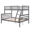 AZL1 Life Concept Beds Twin Heavy Duty Support High Guardrail Durable Construction Space-Saving for Kids Room, Gray, 78.35"*59.06"*61.81" - 3 of 4