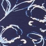 navy batik floral