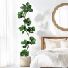 Artificial Fiddle Leaf Fig Tree - 5/6/7FT Fake Plant with Black Planter, Large Fake Tree for Home or Office Decor - Artificial Plants Indoor - 4 of 4