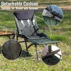 PAGED Portable Folding Chair Lounge Chair Outdoor with Adjustable Backrest for Camping, Picnics, Fishing - 4 of 4