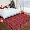 Christmas Buffalo Plaid Area Rug Classic Checkered Design Machine Washable Stain Resistant Non Slip Floor Mat for Living Room Kitchen Entryway - 3 of 4