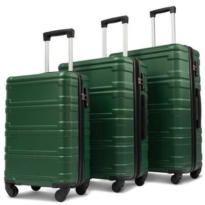 100% ABS Lightweight Suitcase with 360° Spinner Wheels, Telescoping Handle & Spacious Interior Durable, Secure Travel Luggage Set