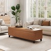 Christopher Knight Home York Contemporary Birch Wood Upholstered Storage Ottoman - 2 of 4