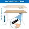 Mount-It! Electric Sit-Stand Desk with Tabletop - White / Maple - 3 of 4