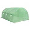 vidaXL Greenhouse Green Polyethylene mesh fabric and galvanized steel - 4 of 4