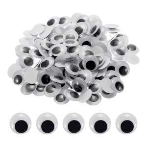 Unique Bargains Self-Adhesive Plastic DIY Crafts Wiggle Eyes 200 Pcs - 1 of 4