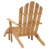 vidaXL Folding Adirondack Chair Patio Lawn Chair with Footrest Solid Wood Teak - 1 - 4 of 4
