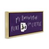 Stupell Industries Broomstick Runs On Coffee Floating Frame Canvas Art - 2 of 4