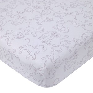 Disney Lion King Wild About You Fitted Crib Sheet - 1 of 4