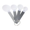 Unique Bargains Measuring Cups 4-Piece Measuring Spoon Set Dishwasher Safe Stainless Steel PP 1 Set - 3 of 4