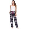 Ashford & Brooks Women's Super Soft Flannel Plaid Pajama Sleep Pants - 2 of 4