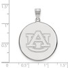 Black Bow Jewelry 10k White Gold Auburn Tigers NCAA Extra Large Pendant - 2 of 3