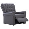 vidaXL Reclining Chair Gray Faux Leather Medium Reclining Chair - 4 of 4